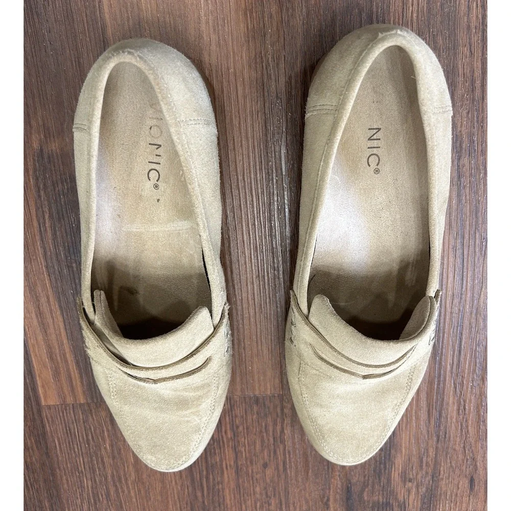 Vionic Cheryl II Women's Size 10 Sand Suede Arch Support Loafers